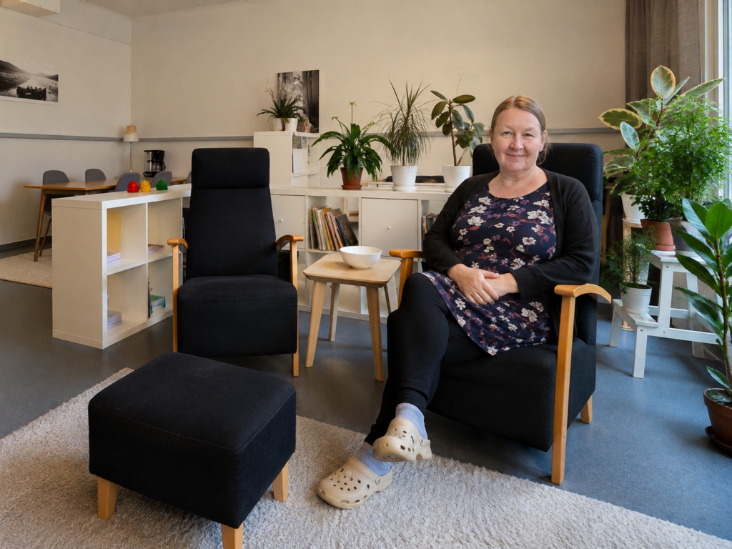 Kaisa Kähkönen vastaanottotuoli